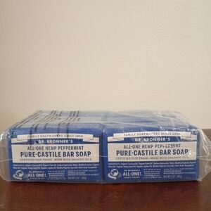 Dr Bronner's All One Hemp Peppermint - Blue Pure-Castile Bar Soap